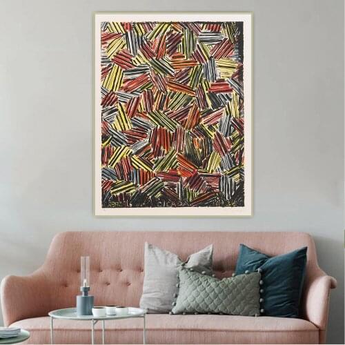 Citon Jasper Johns《Cicada》Canvas Art Oil Painting Artwork Poster Picture Wall Hanging Decorations Home Living Room Decor