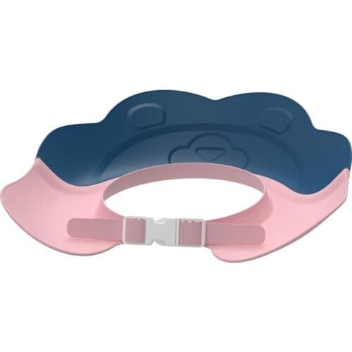 Childrens shower cap Waterproof ear protection adjustable shampoo cap Baby silicone shower cap Shampoo cap Baby shower cap