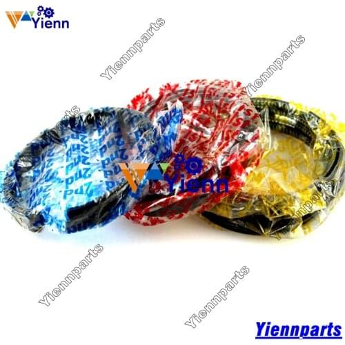 For Mitsubishi K4N Piston Ring Set With Connrod Bearing Set For KOBELCO SK045 Pel-job EB450 Excavators K4N K4N-DI Diesel Engine