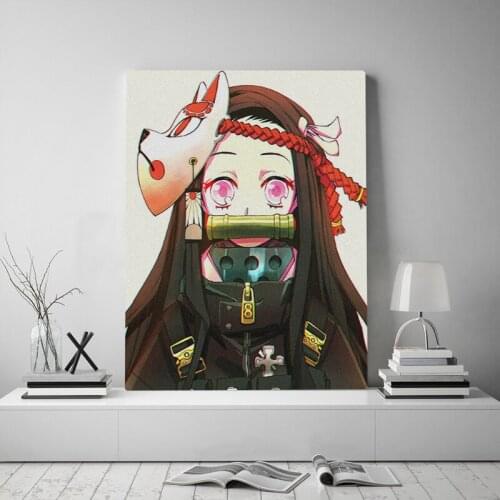 Canvas Painting Demon Slayer Kimetsu No Yaiba Home Decor Wall Art Japan Anime Picture Prints Modular Modern Poster For Office