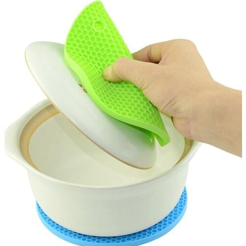 14cm Round Heat Resistant Silicone Mat Drink Cup Coasters Non-slip Pot Holder Table Placemat Kitchen Accessories Mug Mats