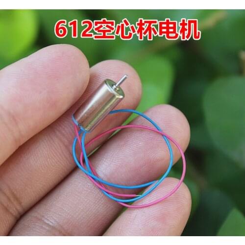 5PCS 612 6mm*12mm Mini Coreless Motor DC 3.7V 42000RPM High Speed DIY RC Drone