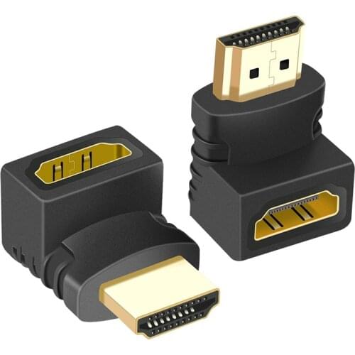 Mini HDMI-compatible to HDMI-compatible Adapter Gold-Plated 1.4 3D Extension Adapter 1080P Converter for HDTV Tablet Camera