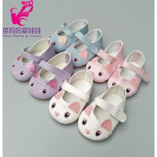 Mini doll shoes for 43cm born baby Doll for Reborn Baby Doll shoes 18 inch girl doll cute princess shoes