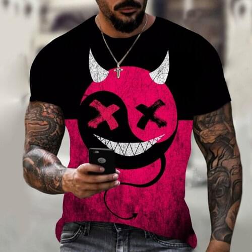 Summer hot sale men and women breathable casual hip-hop style shirt 3D printing novelty pattern short sleeve T-shirt shirt
