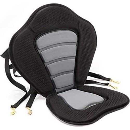 NEW-Deluxe Kayak Seat Padded Fishing Boat Seat, Adjustable Boat Seat Cushioned High Back Comfortable Backrest Support