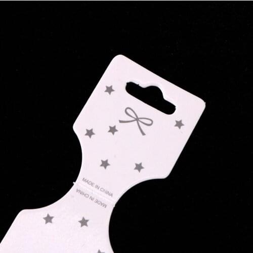 OH! Hot Jewelry Counter Supplier 50Pcs/lot 3.5*9cm Paper Necklace Cards Accessories Headwear Hair Bands Packaging Card Holder