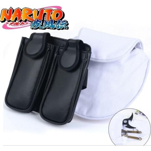 Japan Anime Hapyto Weapon Package Props Ninja Uzumaki Kunai Shuriken Bag Cosplay Toy Accessories Props Necklace Headdress