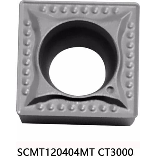 Original TaeguTec SCMT120404 MT CT3000 Metal ceramic square blade Carbide Inserts use for stainless steel material