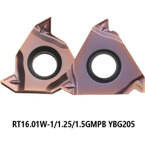Original RT16.01W-1.00GMPB RT16.01W-1.25GMPB RT16.01W-1.50GMPB YBG205 Threading External Inserts processing Stainless Steel