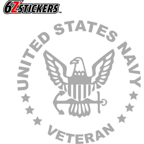 Sixsub 1pcs 35X35CM car-styling Navy Veteran Navy Retired Wall Home Glass Window Door Laptop Vinyl Decals Car Stickers