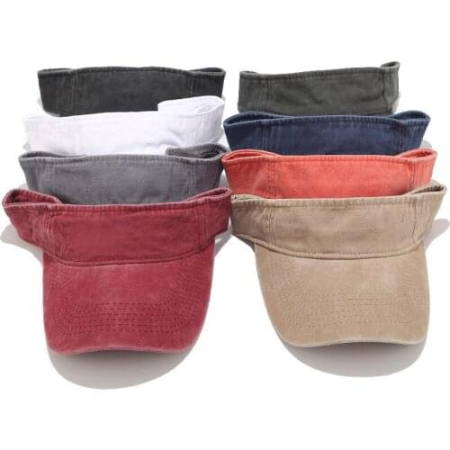 Washing Velcro Adjustable Outdoor Sun Protection Visor Hat Unisex Motion Women Men Summer Empty Top Hat Baseball Cap