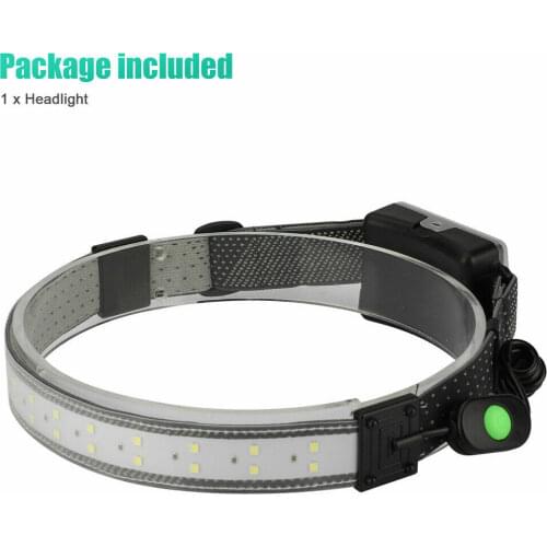 LED Head Band Light Flashlight Headlamp 3 Mode Broadbeam Torch Lamp Waterproof