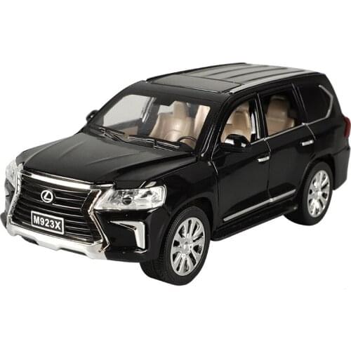 TAKARA TOMY 1:24 Model Car Boy Sound Light Toy Car with Acousto-optic Return Force Childrens Toy Gift Collection LEXUS LX570