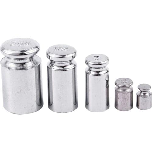 Weight 1g 2g 5g 10g 20g Chrome Plating Calibration Gram Scale Weight Set for Digital Scale Balance Silvery white