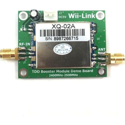 XQ-02A 2.4Ghz 2W Wifi Zigbee Power Routing Signal Amplifier Signal Enhancement DEMO Board With Wifi Antenna 6dbi Rp-Sma Jack