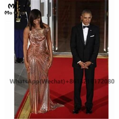 African Rose Pink Mermaid Prom Evening Dresses Sequins Sleeveless Womens Evening Gown Custom Made