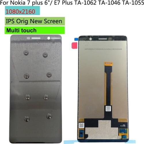 5PCS 6.0" For Nokia 7 plus / E7 Plus TA-1062 TA-1046 TA-1055 LCD Display Touch Screen Digitizer