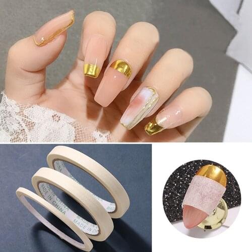 1Pc French Stripe Style Nail Art Masking Tape Nail Polish Glue Sticker DIY Nail Art Decoration Tape Roll Manicure Tools