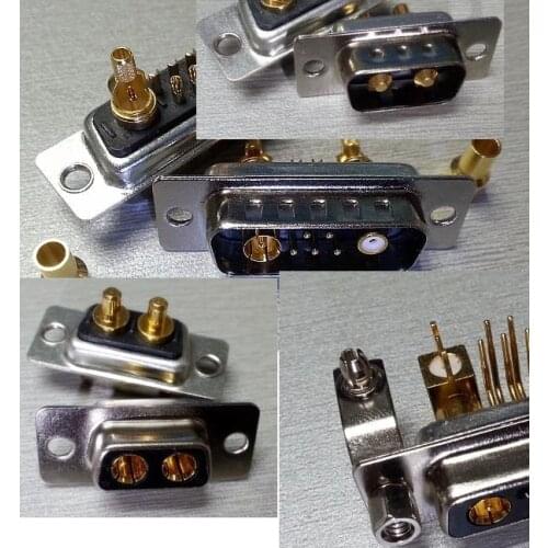 1PCS High current D-SUB 7W2 2W2 3V3 3W3 2V2 DB head connector D-SUB7W2 5+2 -SUB
