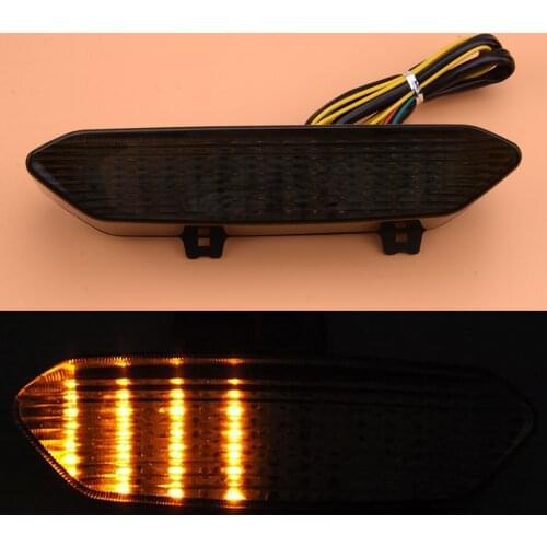 12V Smoke Lens Integrated Tail Turn Signal Light Lamp Fit For Yamaha YZF R1 2002 2003 Motorcycle