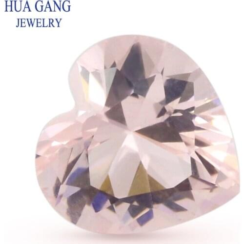 180# Morgan Nano Stone Heart Shape Synthetic Gems For Jewelry 5x5~10x10mm Free Shipping