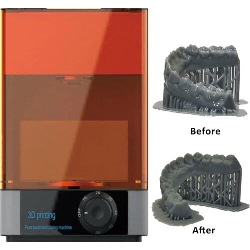 JAMGHE 3D Printer Cure Machine For UV Resin 3D Curing Models Curing in water for reducing defoFor 3d Resin Printer Impresora 3D