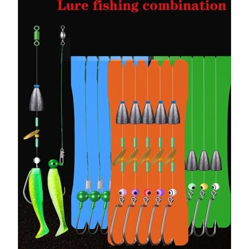 5 PCS Fishing Line Combination Lures Mosquitoes Fishinghook Fishing Line Sink Float Fly Lishing For Lure