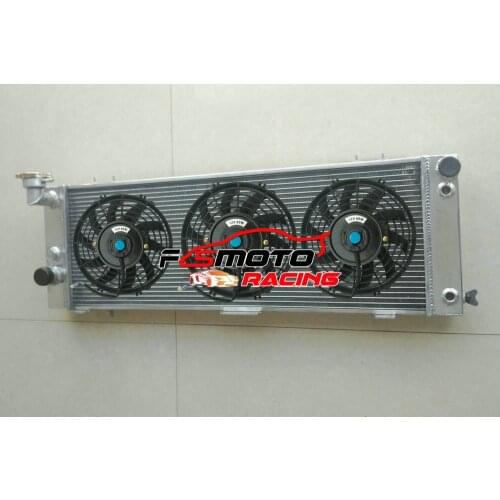 Aluminum Radiator + Fans For Jeep Cherokee XJ 4.0L V6 Petrol RHD AT Right Hand Drive 1994-2001 Classic/Limited/Sport