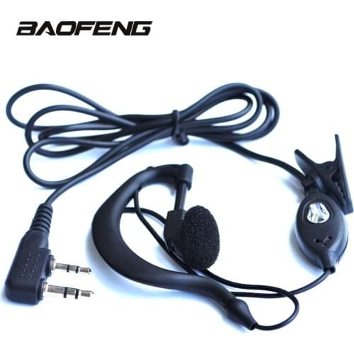 Baofeng UV-5R Original Earphone Ear Hook Walkie Talkie Earpiece with PTT Button for UV 5R BF-888S 5RE 5RA CB Radio