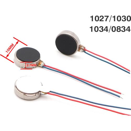 Free shipping 5PCS new 1027 3V Vibration Motor 3V Coin Vibration Micro Motor Flat Toy Cell Phone Pager Motor
