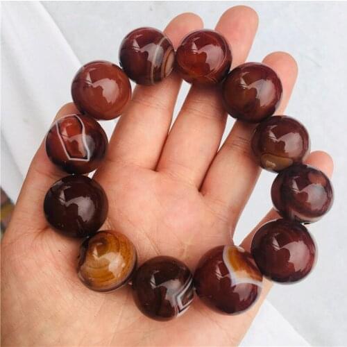 16mm Pure natural silk agate beads play string play accessories bracelet free