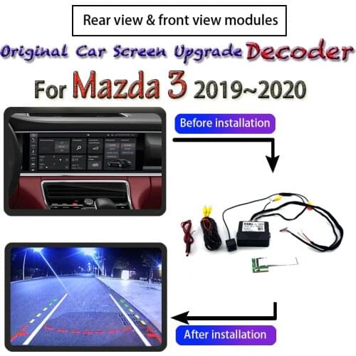 Front Rear View Camera Decoder For Mazda 3 Mazda3 BP 2019~2020 Original Car Screen System Upgrading Parking CAM Module
