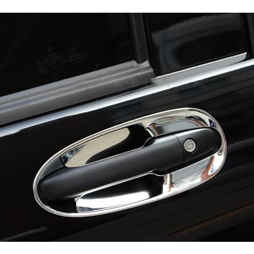 UBLUEE Chrome Exterior Door Handle Bowl Cover Trims For Mercedes Benz Vito Metris Valente V-Class 2014-2018 W447 Accessorie