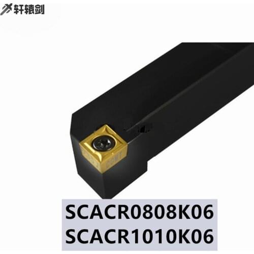 1PC SCACR 0808K06 SCACL0808K06 1010K06 Carbide Insert Tool Lathe Holder Cutting CNC High Quality CCMT