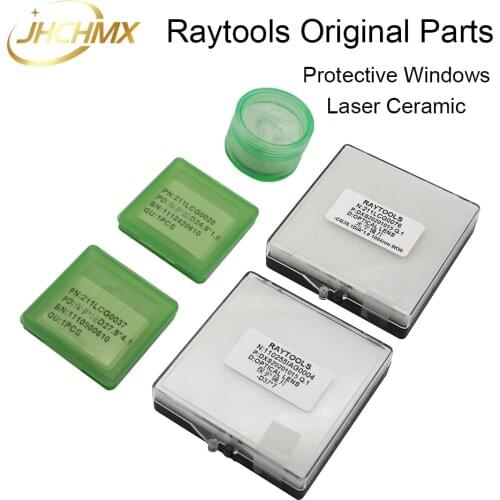 JHCHMX Original Raytools Protective Windows 27.9*4.1 37*7 Laser Optical Protective Lens Ceramic for Raytools Fiber Laser Head