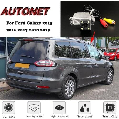AUTONET Backup Rear View camera For Ford Galaxy 2015 2016 2017 2018 2019 Night Vision license plate camera/parking Camera
