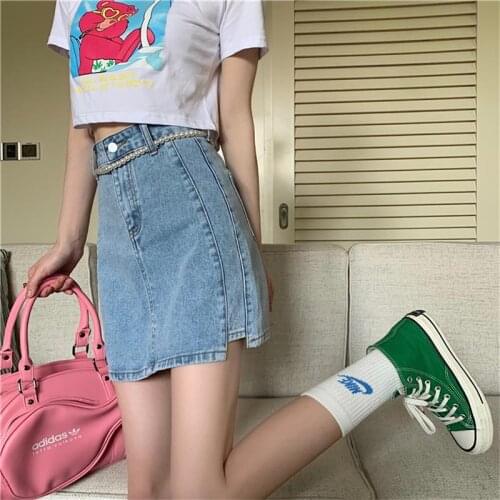 Kokopiecoco Denim Skirts For Women