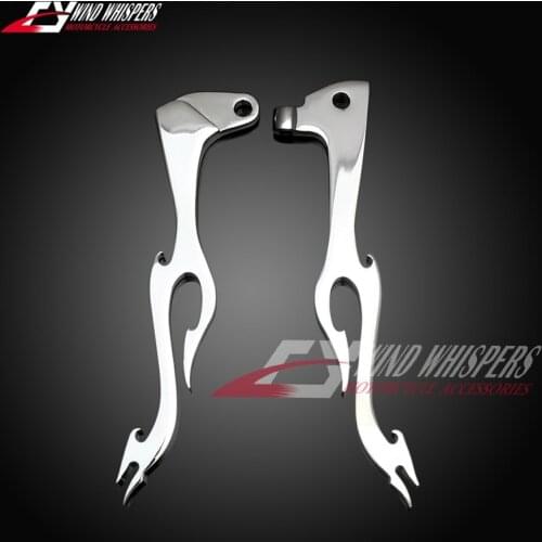Motorcycle Modified flame levers brake clutch lever For Yamaha Virago XV250 V-Star XV535 XV700 XV750 XV1000 XV1100
