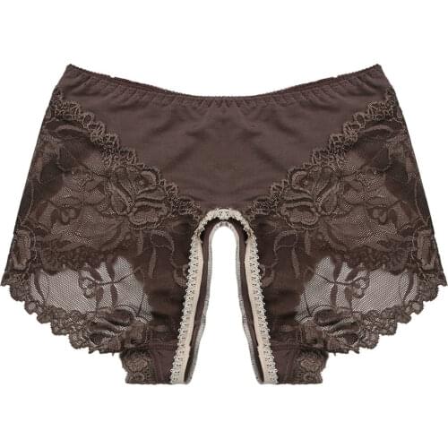 Mens Open crotch panties lace gay cuecas sexy sissy briefs underwear exotic hot fetish sexy lingerie mens crotchless panties