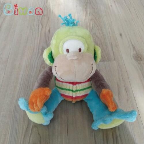 Biwan Stuffed Monkey 20cm Sitting Size Infant Plush Toys Embroidered Soft Cute Stuffed Animals Baby Childrens Birthday Gifts