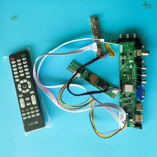 Kit For LP150X05-B2/LP150X05-C2 TV VGA USB remote Digital HDMI Panel 1024X768 Controller board 1 CCFL LCD DVB-T2 DVB-T 30pin 15"
