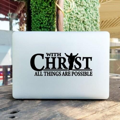 Creative Christ Jesus Quote Laptop Sticker for Macbook Pro 16" Air Retina 11 12 13 15 Inch Mac Book Skin 14 Vinyl Notebook Decal