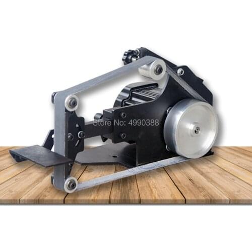 220V Desktop Belt Sander DIY woodworking polishing machine 0-7500RPM 762x25MM belt machine