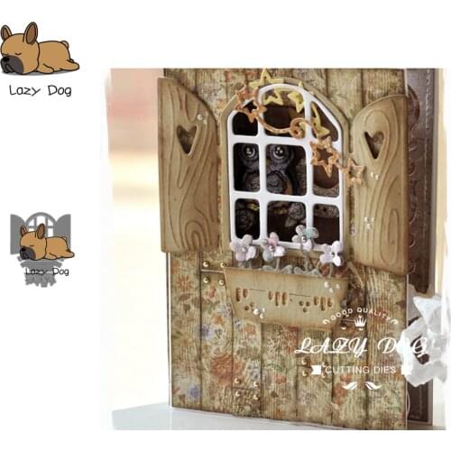 Window And Flower Metal Cutting Dies Scrapbooking Stencil DIY Decorative Craft Embossing Die Cuts Card Making New Dies For 2019