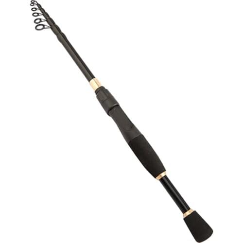 Portable Telescopic Fishing Rods 1.8M 2.1M 2.4M Carbon Fiber Material Ultralight Weight Spinning Fishing Rod Tackle