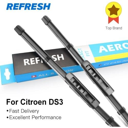 REFRESH Wiper Blades for Citroen DS3 Fit Bayonet Arms 2009 2010 2011 2012 2013 2014 2015 2016