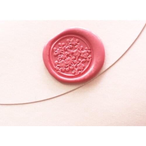 Plum flower Wax Seal Stamp/floral wax sealing stamp--ws173