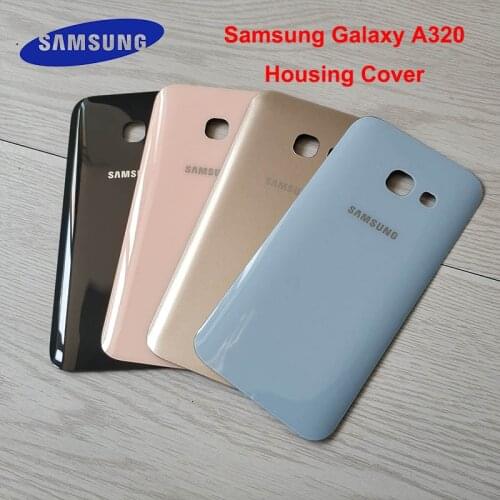 Samsung Galaxy A3 2017 Back Cover Battery Case For Galaxy A3 2017 A320 A320F SM-A320F Glass Rear Door Housing Cover Replacement