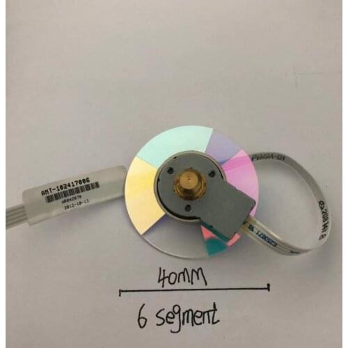 Replacement 40MM 6 SEGMENT Projector Color Wheel For Optoma HD28DSE EH200ST HD141X GT1080 DLP Projectors and Other models